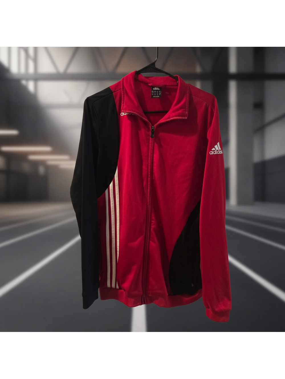 Adidas Track Jacket Red Black XL Men